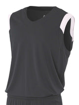 A4 Youth Moisture Management V-Neck Muscle-1