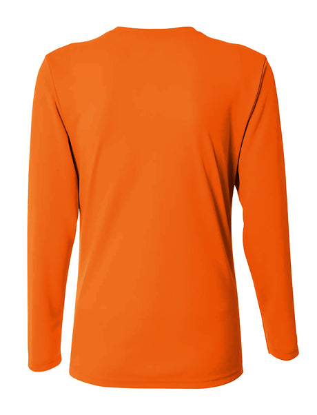 A4 Long Sleeve V-Neck Bird's Eye Mesh Tee-2
