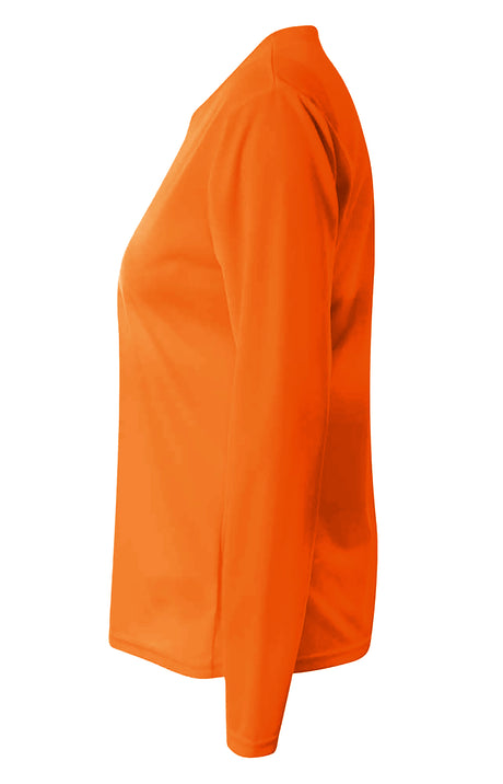 A4 Long Sleeve V-Neck Bird's Eye Mesh Tee-3