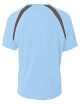 A4 Men's Spartan Short Sleeve Color Block Crew-2