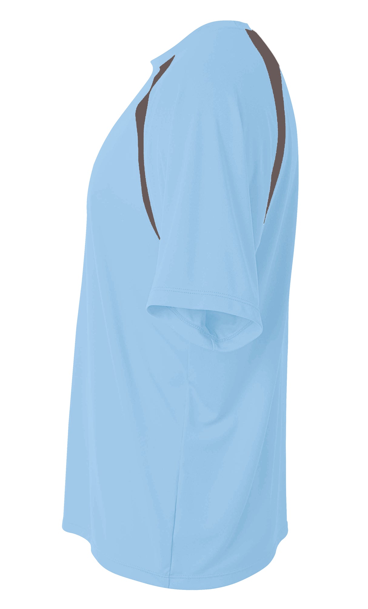A4 Men's Spartan Short Sleeve Color Block Crew-3