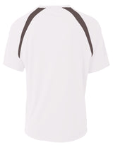 A4 Men's Spartan Short Sleeve Color Block Crew-2