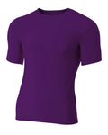 A4 Men's Short Sleeve Compression Crew-1