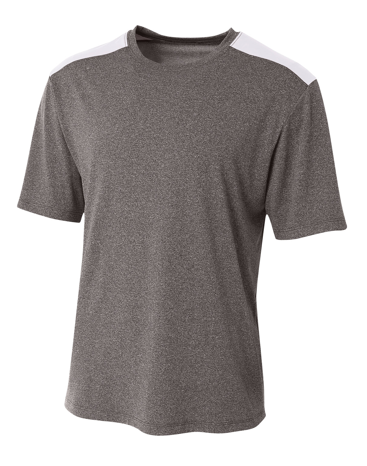 A4 Men's Tourney Heather Short Sleeve Color Block