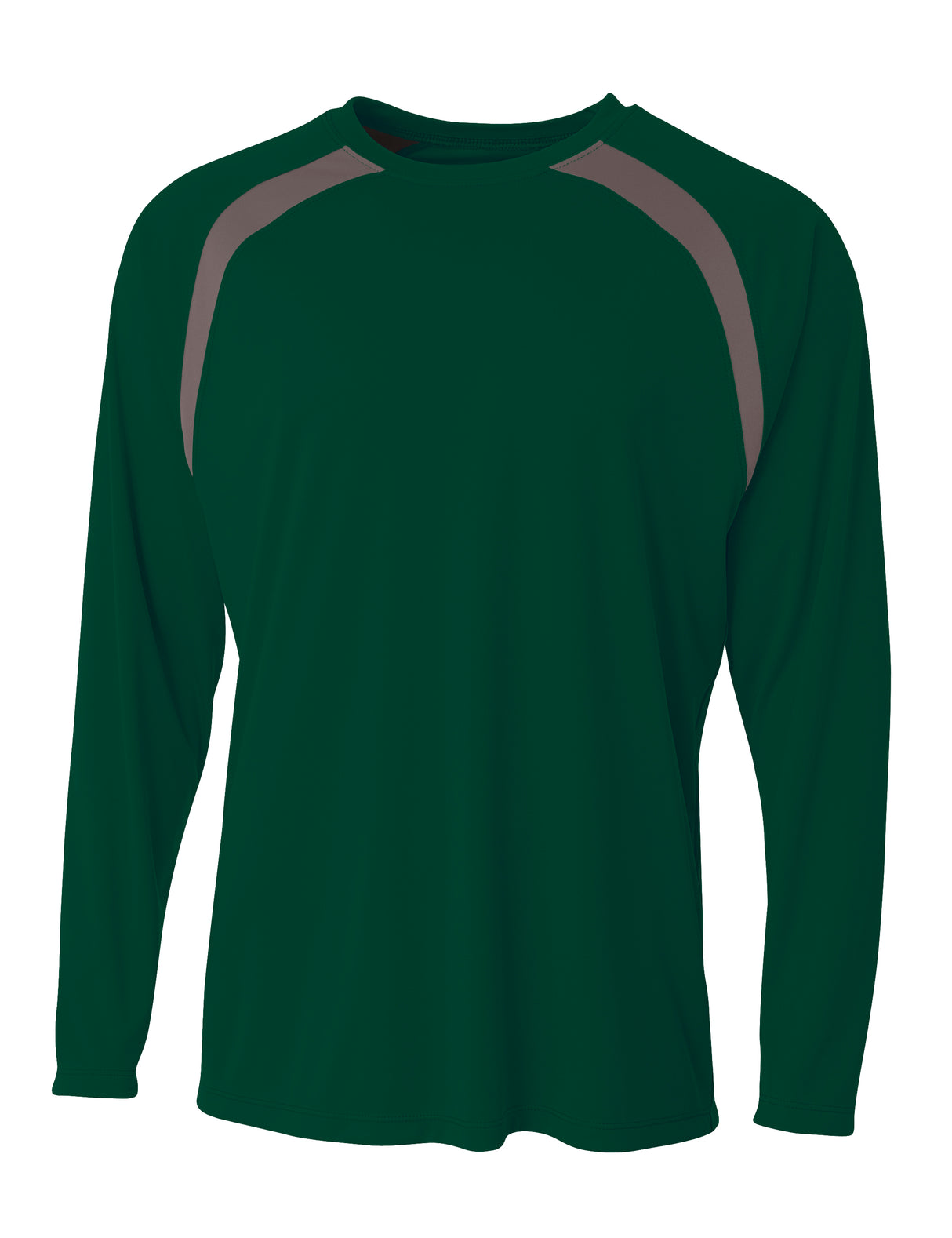 A4 Men's Spartan Long Sleeve Color Block Crew
