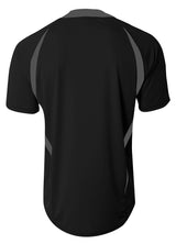 A4 Youth 2-Button Color Block Henley-2