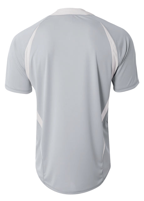 A4 Youth 2-Button Color Block Henley-2