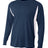 A4 Men's Long Sleeve Color Block Tee