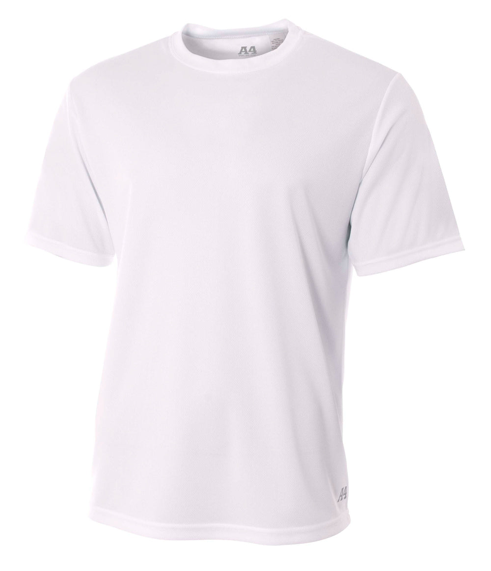 A4 Men's Short Sleeve Birds-Eye Mesh Crew-1