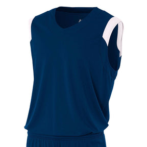 A4 Men's Moisture Management V-Neck Muscle-1