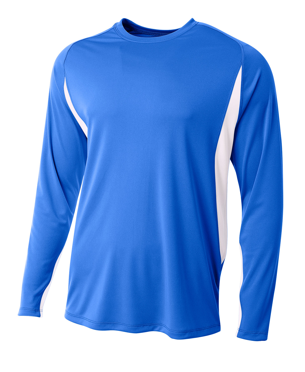A4 Men's Long Sleeve Color Block Tee