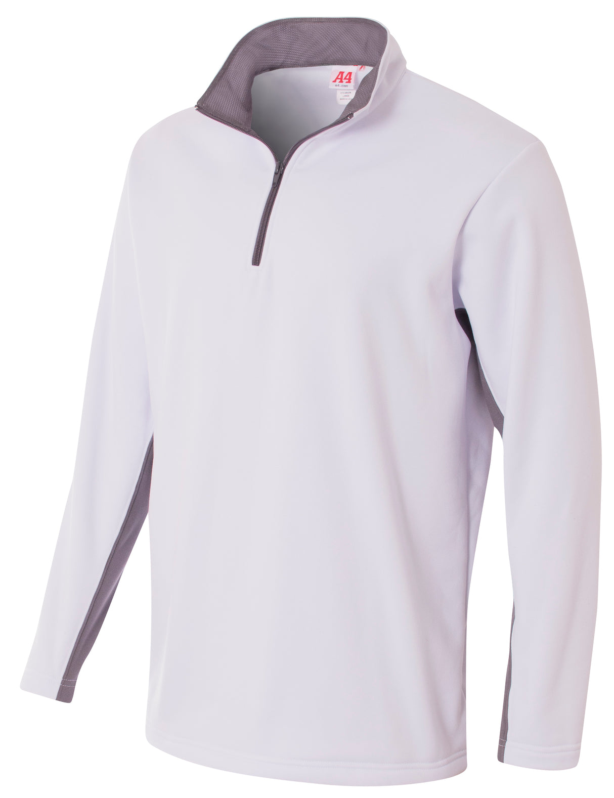 A4 Men's 1/4 Zip Color Block Fleece-1