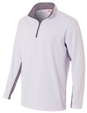 A4 Men's 1/4 Zip Color Block Fleece-1