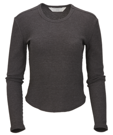 Boxercraft Women's Waffle Knit Baby Long Sleeve Tee-1