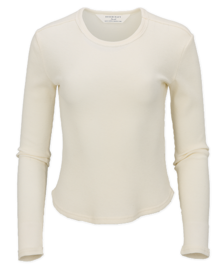 Boxercraft Women's Waffle Knit Baby Long Sleeve Tee-1