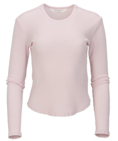 Boxercraft Women's Waffle Knit Baby Long Sleeve Tee-1
