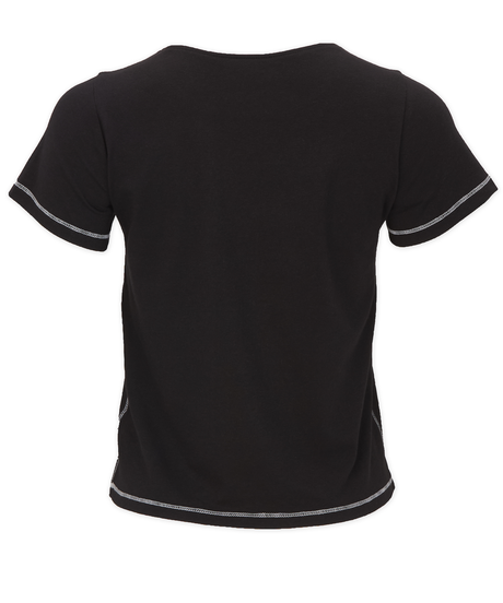 Boxercraft Women's Contrast Stitch Baby Tee-2