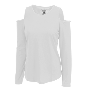 Boxercraft Women's Cold Shoulder Long Sleeve Tee