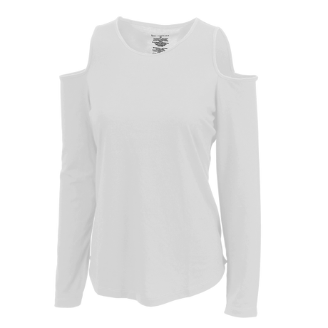 Boxercraft Women's Cold Shoulder Long Sleeve Tee