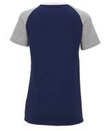 Boxercraft Women's Color Blocked V-neck Tee-2