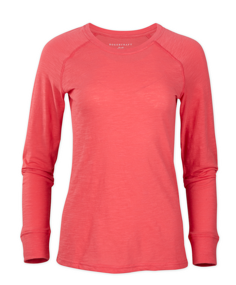 Boxercraft Women's Solid Preppy Patch Tee-1