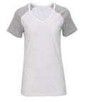 Boxercraft Women's Color Blocked V-neck Tee-1