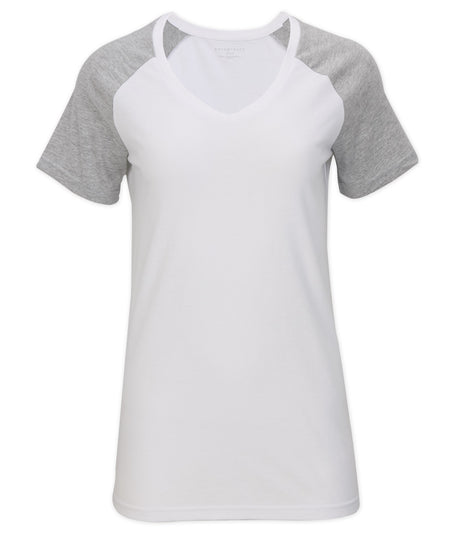 Boxercraft Women's Color Blocked V-neck Tee-1