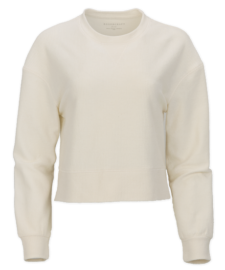 Boxercraft Women's Cropped Boxy Crew-1
