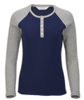 Boxercraft Women's Waffle Knit Henley-1