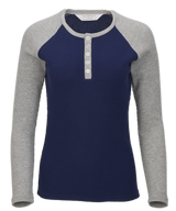 Boxercraft Women's Waffle Knit Henley-1