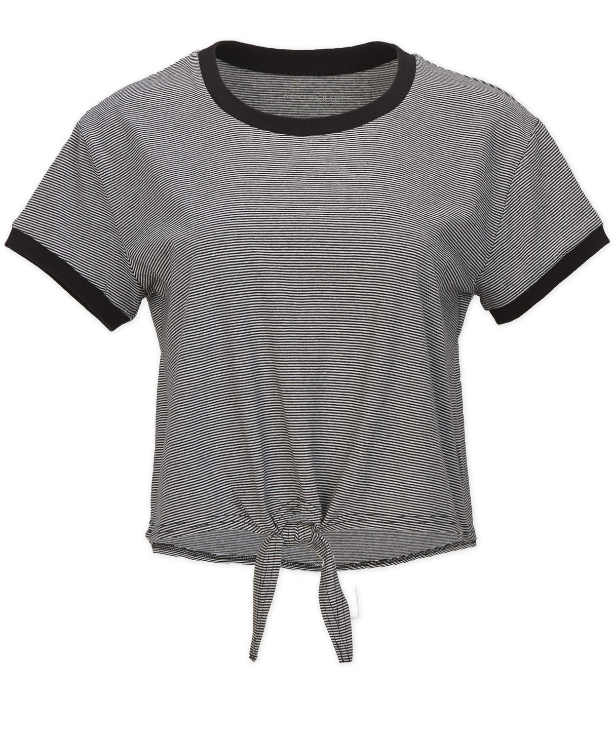 Boxercraft Women's Striped Tie Front Tee-1