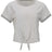 Boxercraft Women's Striped Tie Front Tee