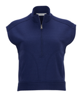 Boxercraft Women's Sleeveless Terry Half Zip Pullover-1