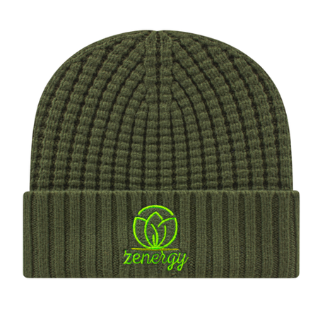 Cap America iK8552 Premium Waffle Knit Cap with Cuff-1