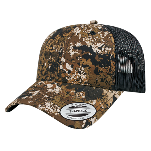 Cap America i6606VC YP Classics® Veil Camo™ Retro Trucker Cap-2