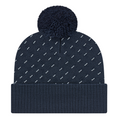Cap America iK23 Diagonal Dash Knit Cap with Ribbed Cuff-1