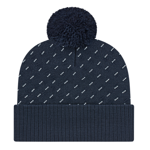 Cap America iK23 Diagonal Dash Knit Cap with Ribbed Cuff-1