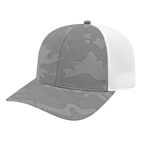 Cap America i2024 Nylon Blend Camo Trucker Mesh Back Cap-1
