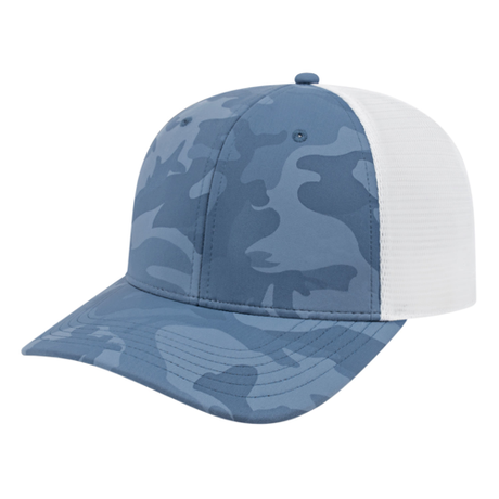 Cap America i2024 Nylon Blend Camo Trucker Mesh Back Cap-1