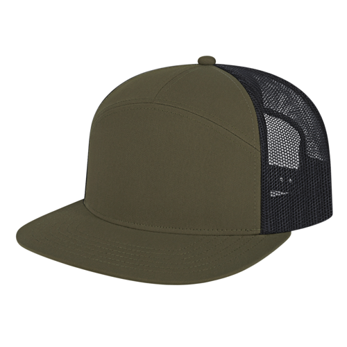 Cap America i3057 7 Panel Trucker Mesh Back Cap-1