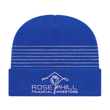 Cap America RKT12 Thin Striped Knit Cap with Cuff-1