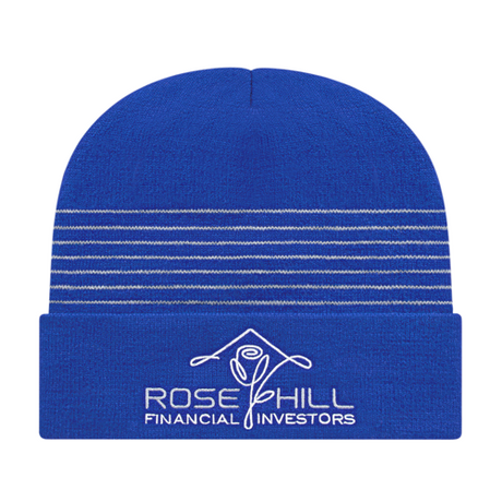 Cap America RKT12 Thin Striped Knit Cap with Cuff-1