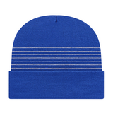 Cap America RKT12 Thin Striped Knit Cap with Cuff-2