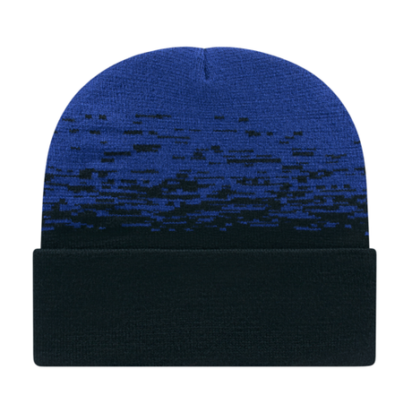 Cap America RKS12 Static Pattern Knit Cap with Cuff