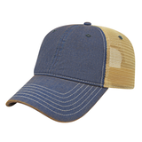 Cap America i8527 Premium Vintage Washed Mesh Back Cap-1