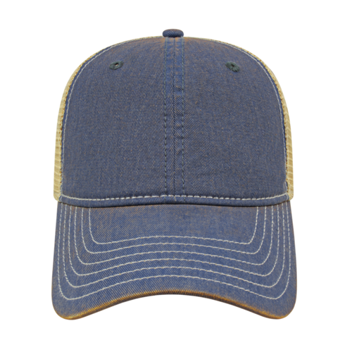 Cap America i8527 Premium Vintage Washed Mesh Back Cap-2