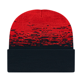 Cap America RKS12 Static Pattern Knit Cap with Cuff