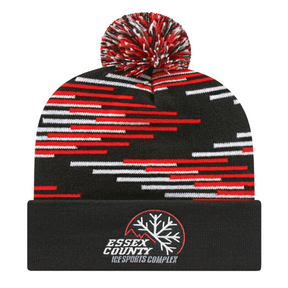 Cap America RKB12 Bar Knit Cap with Cuff-1