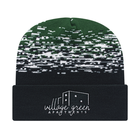 Cap America RKS12 Static Pattern Knit Cap with Cuff-1
