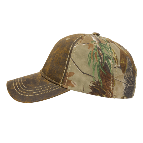 Cap America i2018 Faux Leathered Poly/Cotton Camo Cap-5